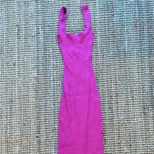 Windsor Hot Pink Bodycon Dress (Below Knee) – Small